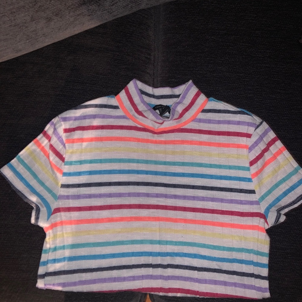 Rainbow crop top